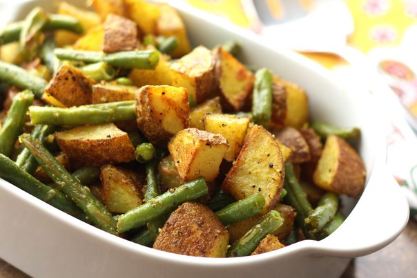 Sweet Potato and Green Beans