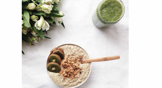 Oats and Flax Green Smoothie