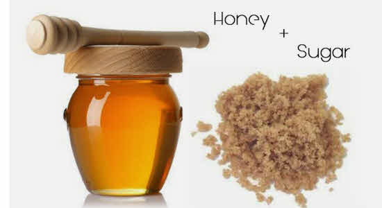 honey and sugar scrub