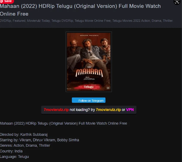 Movierulz.com | 4Movierulz Telugu Movies Download | 3Movierulz